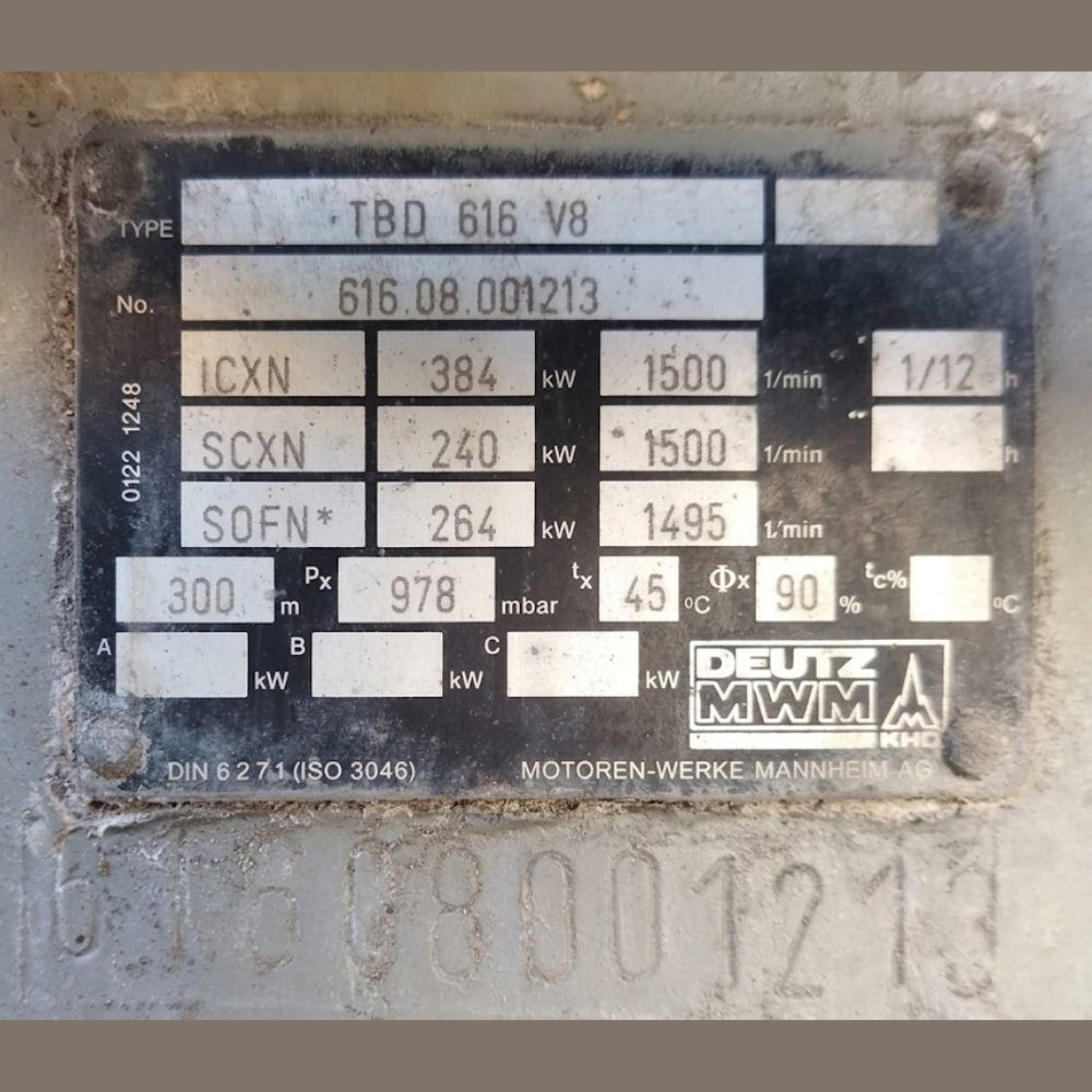 Deutz MWM TBD 616 V8 Full Portable Genset 1
