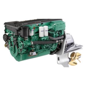 Volvo Penta D6 350A-B Engine with Drive and Propeller