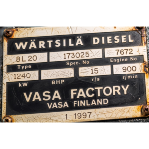 Wartsila 8L20 genset