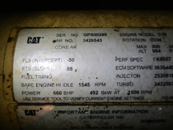 CAT C18 GENESET