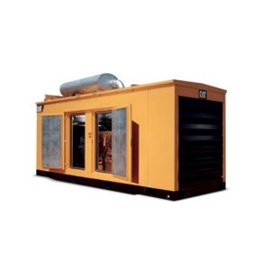 Caterpillar C15 engine front view – 500 kVA power unit