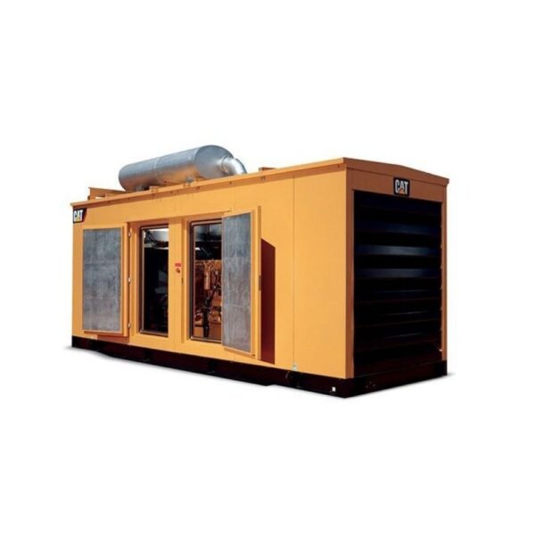 Caterpillar C15 engine front view – 500 kVA power unit