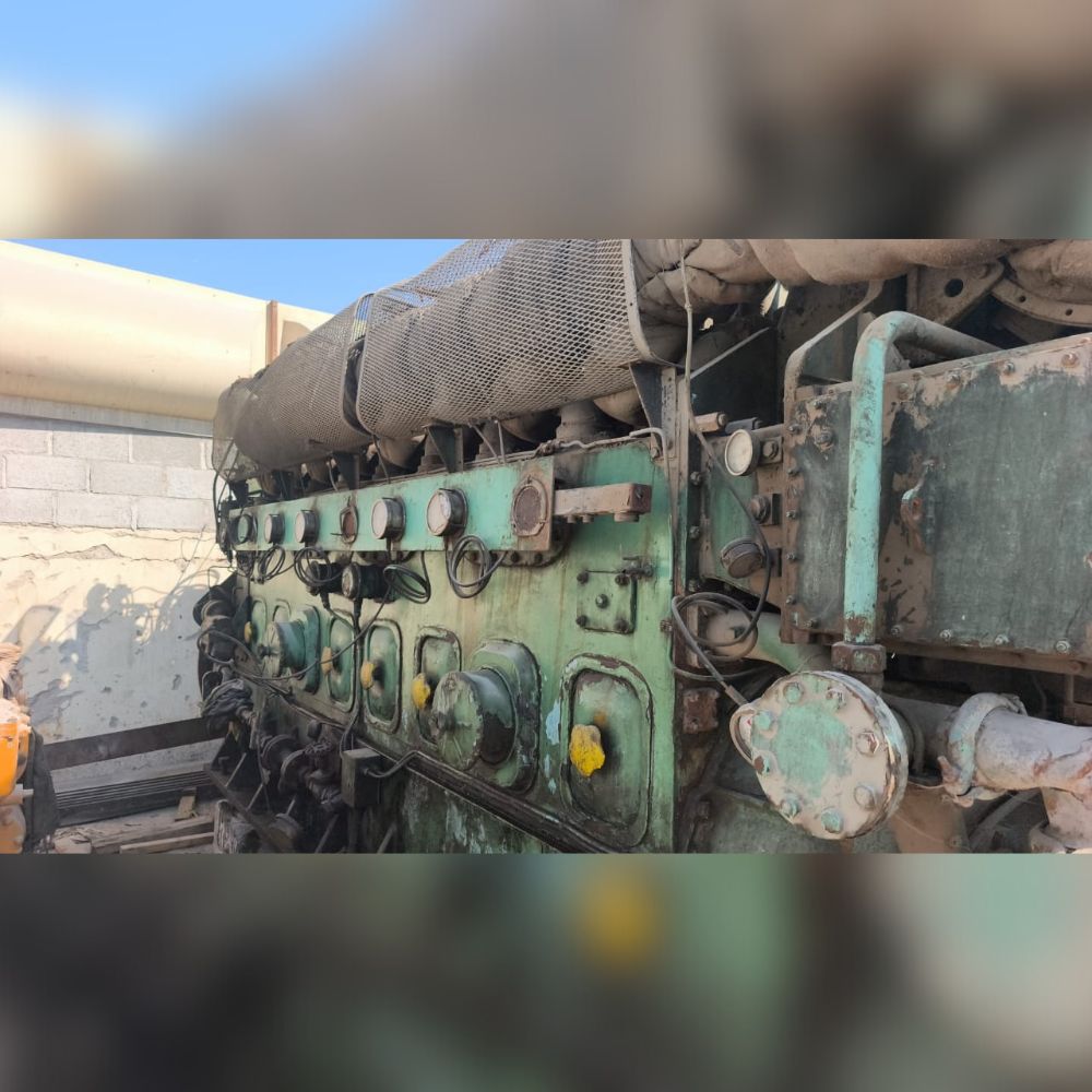 Ruston marine engine with gearbox complete set