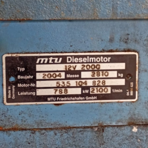 MTU 12V2000 M70 Marine Engine