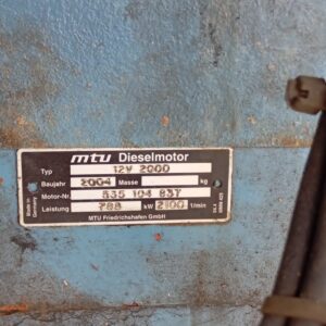 MTU 12V2000 M70 marine diesel engine