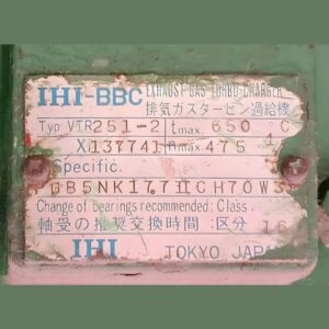 IHI-BBC VTR 251-2 Turbocharger