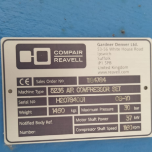 30 Bar High Pressure Air Compressor