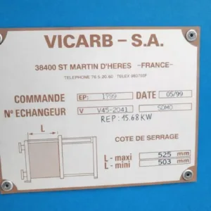 VICARB V45 Plate Heat Exchanger