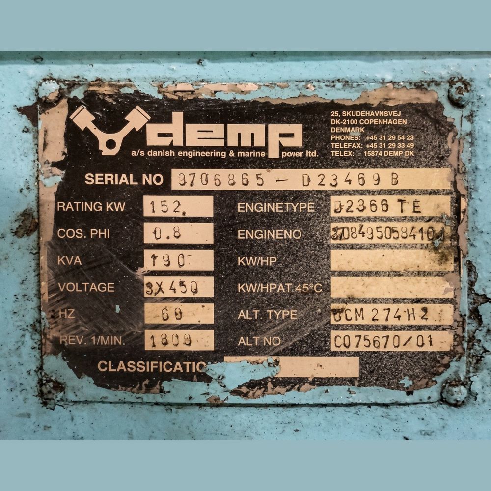 Used MAN B&W D2866TE Diesel Generator (3)