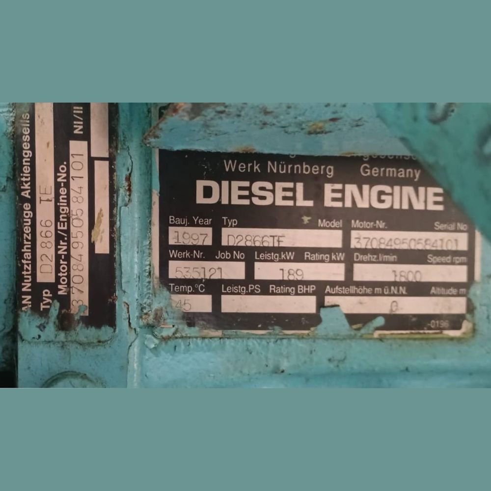 Used MAN B&W D2866TE Diesel Generator (4)