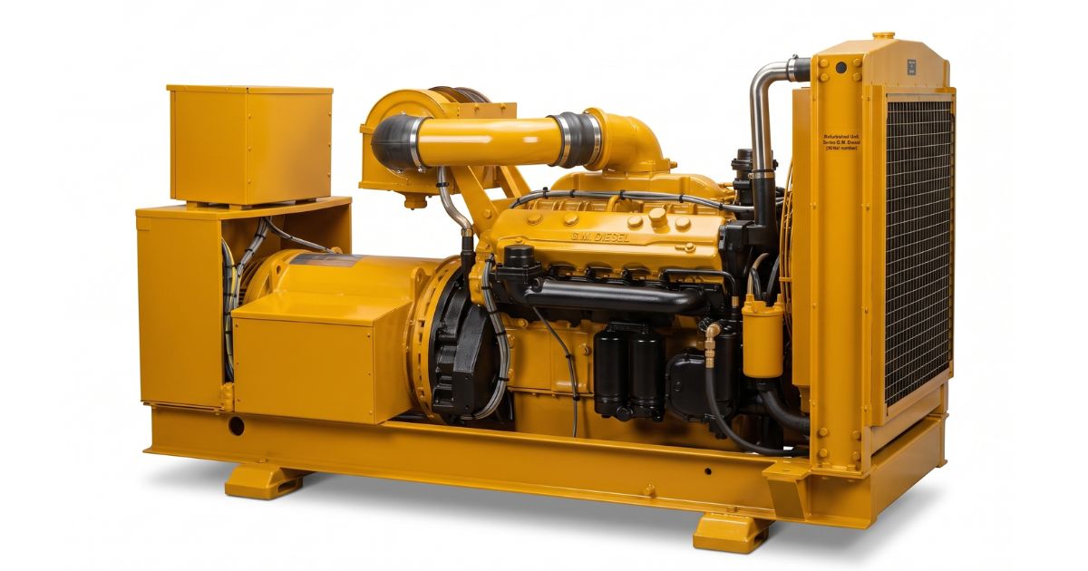 Used Detroit Diesel 12V71 Generator 350 kVA Delco AC Generator by GM