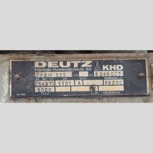 Used DEUTZ BA8M528 Bedplate for Sale | Genuine OEM